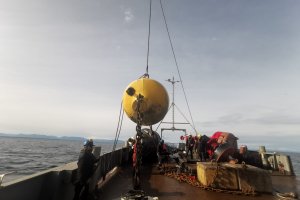 Buque "Ingeniero Slight" efectuó fondeo de boya tipo Watchkeeper en Isla Desertores