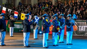 Banda unificada de la Segunda Zona Naval participó en el “Tattoo Araucanía 2023” realizado en la ciudad de Temuco