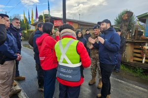 Subsecretario de Defensa revista trabajos de apoyo humanitario de las FF.AA en Arauco y Curanilahue