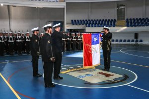 Nueva generación de Marineros del Servicio Militar realiza juramento a la Bandera