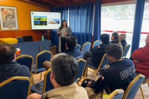 Centro Meteorológico de Valparaíso realizó instrucción a la Quinta Compañía de Bomberos de Viña del Mar